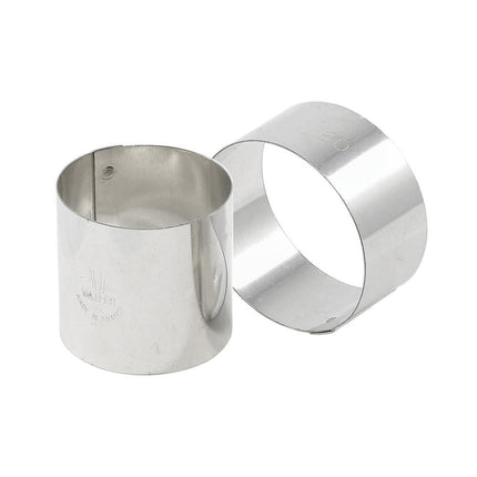 Khuôn Nonnette Tròn Matfer Bourgeat 375347 7.9 cm Thép Không Gỉ