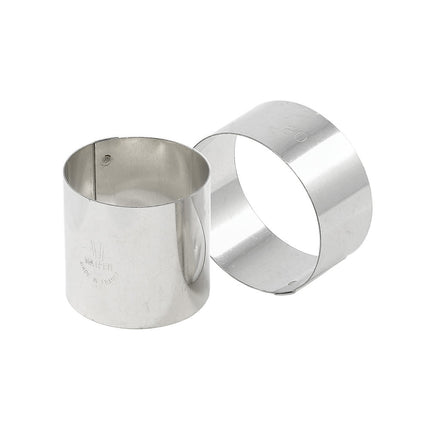 Khuôn Nonnette Tròn Matfer Bourgeat 375363 6.8 cm Thép Không Gỉ