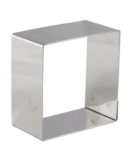 Khuôn Nonnette Vuông Matfer Bourgeat 376001 5.7 cm Thép Không Gỉ