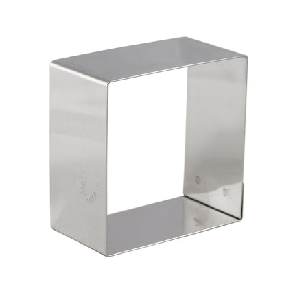 Khuôn Nonnette Vuông Matfer Bourgeat 376001 5.7 cm Thép Không Gỉ