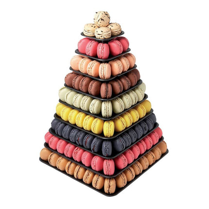 Tháp Trưng Bày Macaron Matfer Bourgeat 681590 9 Tầng 30.5 cm x 44 cm Nhựa Trong