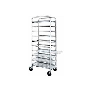 Xe đẩy để khay thịt thép không gỉ Winholt SS-1812B nạp đầu 12 khay 46 cm