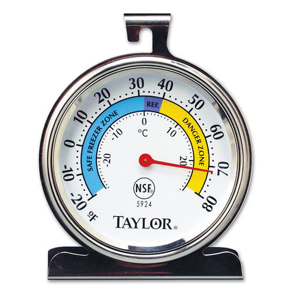 Nhiệt Kế Tủ Lạnh Tủ Đông Taylor 5924 Mặt 8.3 cm Inox