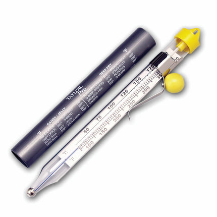 Nhiệt Kế Kẹo Chiên Ngập Dầu Taylor 5978N 100-400°F Ống Thủy Tinh