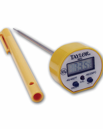 Nhiệt Kế Đo Tức Thì Kỹ Thuật Số Bỏ Túi Taylor 9842FDA Đầu Dò 12.7 cm, -40 Đến 450 Độ F
