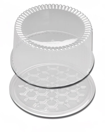 Hộp Đựng Bánh D&W Fine Pack G34-1 25.4 cm Nắp Polystyrene Trong