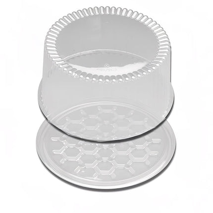 Hộp Đựng Bánh D&W Fine Pack G34-1 25.4 cm Nắp Polystyrene Trong