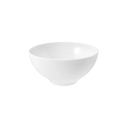 (4 pcs) SELTMANN WEIDEN | Round Porcelain Bowls – Ø 155 mm – White – Dishwasher/Microwave Safe – Series: Blues White