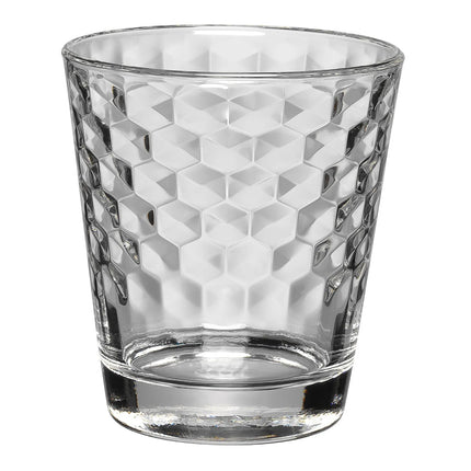 (4 pieces) WMF | Tumbler - Honeycomb Design - 230 ml - uncalibrated