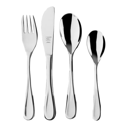 (4 pieces) ZWILLING | FILOU Children's Cutlery Set – Stainless Steel - Rounded Edges - Age 3+