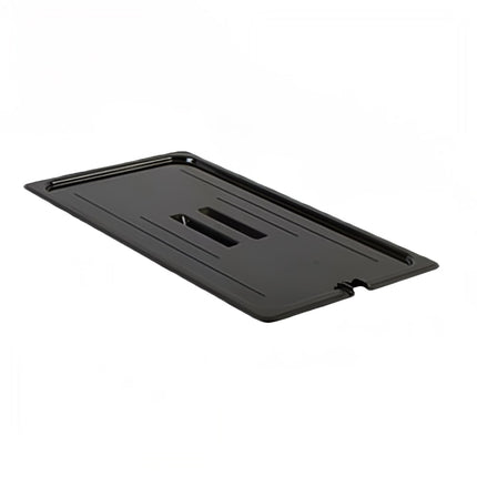 Nắp Khay Thực Phẩm Có Rãnh Thunder Group PLPA7000CSBK Cỡ Đầy Đủ - Polycarbonate, Đen