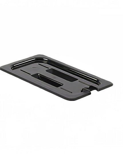 Nắp Khay Thực Phẩm Có Rãnh Thunder Group PLPA7140CSBK Cỡ 1/4 - Polycarbonate, Màu Đen