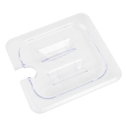 Nắp Khay Đựng Thực Phẩm Có Rãnh Thunder Group PLPA7160CS Cỡ 1/6 - Polycarbonate, Trong Suốt