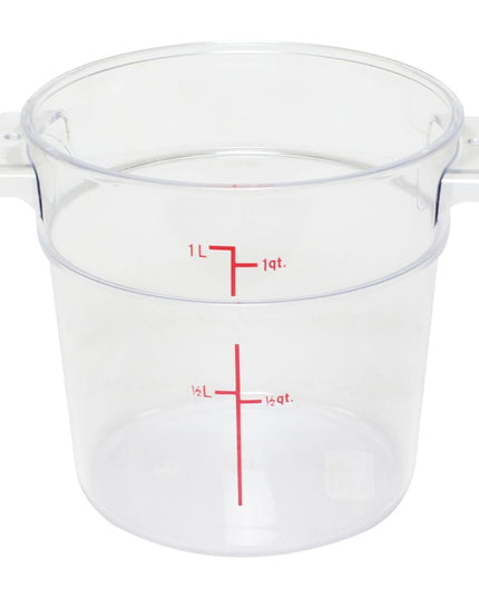 Hộp Đựng Thực Phẩm Tròn Thunder Group PLRFT301PC 0.9 lít - Polycarbonate, Trong Suốt