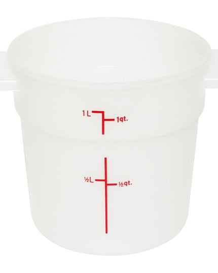 Hộp Đựng Thực Phẩm Tròn Thunder Group PLRFT301PP 0.9 lít - Polypropylene, Trắng