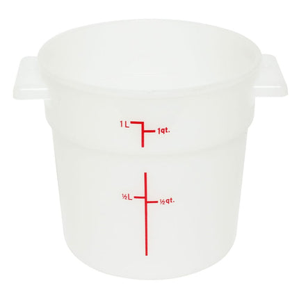 Hộp Đựng Thực Phẩm Tròn Thunder Group PLRFT301PP 0.9 lít - Polypropylene, Trắng