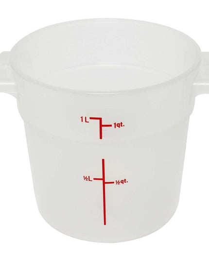Thunder Group PLRFT301TL Hộp Đựng Thực Phẩm Tròn 0.9 lít - Nhựa Polypropylene, Trong Mờ