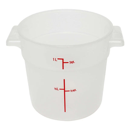 Thunder Group PLRFT301TL Hộp Đựng Thực Phẩm Tròn 0.9 lít - Nhựa Polypropylene, Trong Mờ