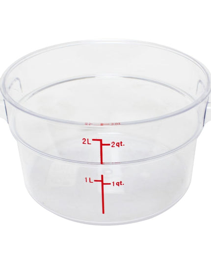 Hộp Đựng Thực Phẩm Tròn Thunder Group PLRFT302PC 1.9 l - Polycarbonate, Trong Suốt