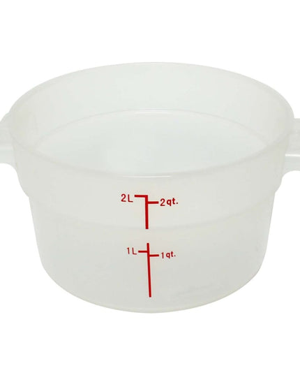 Thunder Group PLRFT302TL Hộp Đựng Thực Phẩm Tròn 1.9 lít - Polypropylene, Trong Mờ