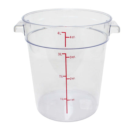 Hộp Đựng Thực Phẩm Tròn Thunder Group PLRFT304PC 3.8 Lít - Polycarbonate, Trong Suốt