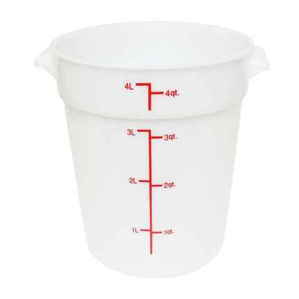 Thunder Group PLRFT304PP Hộp Đựng Thực Phẩm Tròn 3.8 l - Polypropylene, Trắng