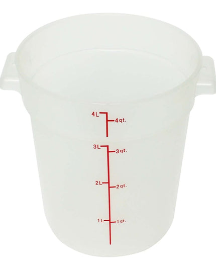 Thunder Group PLRFT304TL Hộp Đựng Thực Phẩm Tròn 3.8 l - Polypropylene, Trong Mờ