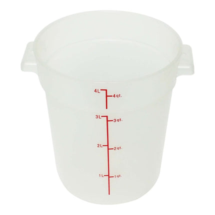 Thunder Group PLRFT304TL Hộp Đựng Thực Phẩm Tròn 3.8 l - Polypropylene, Trong Mờ
