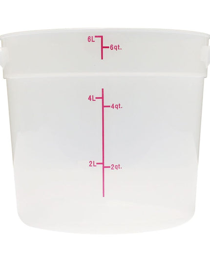 Thunder Group PLRFT306TL Hộp Đựng Thực Phẩm Tròn 5.7 lít - Nhựa Polypropylene, Trong Mờ