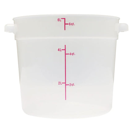 Thunder Group PLRFT306TL Hộp Đựng Thực Phẩm Tròn 5.7 lít - Nhựa Polypropylene, Trong Mờ