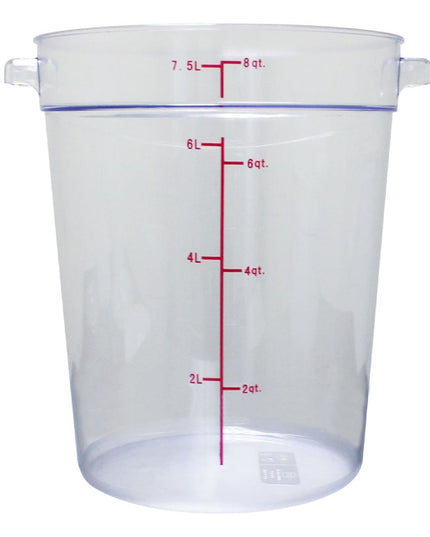 Hộp Đựng Thực Phẩm Tròn Thunder Group PLRFT308PC 7.6 lít - Polycarbonate, Trong Suốt