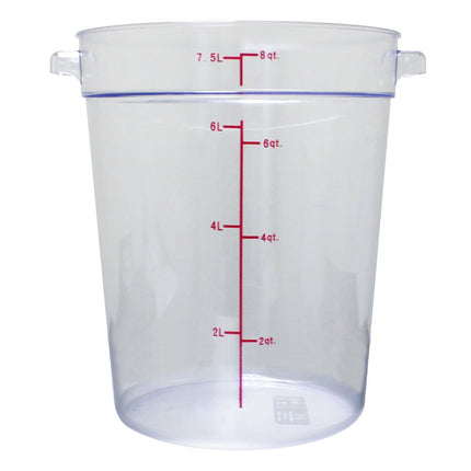 Hộp Đựng Thực Phẩm Tròn Thunder Group PLRFT308PC 7.6 lít - Polycarbonate, Trong Suốt