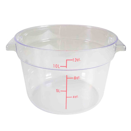Thunder Group PLRFT312PC Hộp Đựng Thực Phẩm Tròn 11.4 lít - Polycarbonate, Trong Suốt