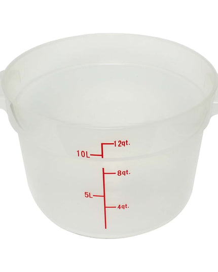 Thunder Group PLRFT312TL Hộp Đựng Thực Phẩm Tròn 11.4 lít - Polypropylene, Trong Mờ