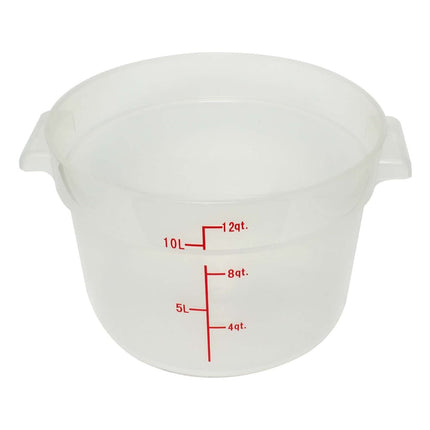 Thunder Group PLRFT312TL Hộp Đựng Thực Phẩm Tròn 11.4 lít - Polypropylene, Trong Mờ