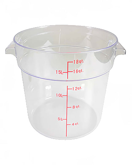Hộp Đựng Thực Phẩm Tròn Thunder Group PLRFT318PC 17 lít - Polycarbonate, Trong Suốt