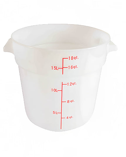 Hộp Đựng Thực Phẩm Tròn Thunder Group PLRFT318PP 17 lít - Polypropylene, Trắng