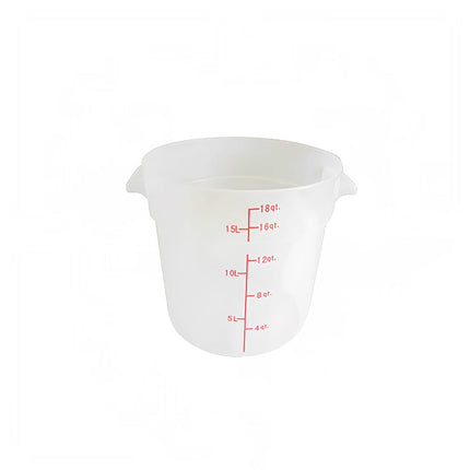 Hộp Đựng Thực Phẩm Tròn Thunder Group PLRFT318TL 17 lít - Polypropylene, Trong Mờ
