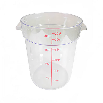 Thùng Đựng Thực Phẩm Tròn Thunder Group PLRFT322PC 20.8 lít - Polycarbonate, Trong Suốt
