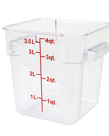 Thunder Group PLSFT004PC Hộp Đựng Thực Phẩm Vuông 3.8 lít - Trong Suốt