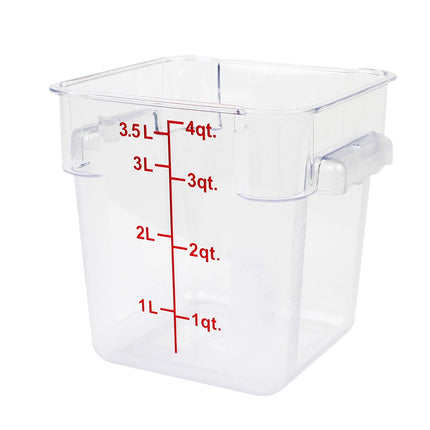 Thunder Group PLSFT004PC Hộp Đựng Thực Phẩm Vuông 3.8 lít - Trong Suốt