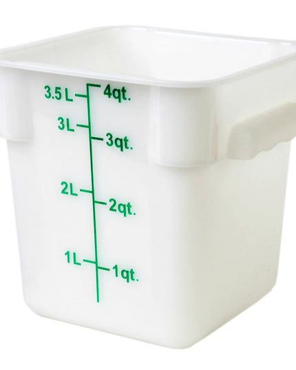 Thunder Group PLSFT004PP Hộp Đựng Thực Phẩm Vuông 3.8 lít - Polypropylene, Trắng