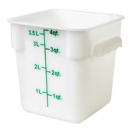 Thunder Group PLSFT004PP Hộp Đựng Thực Phẩm Vuông 3.8 lít - Polypropylene, Trắng