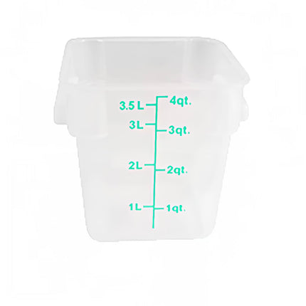 Hộp Đựng Thực Phẩm Vuông Thunder Group PLSFT004TL 3.8 l - Nhựa Polypropylene, Trong Mờ