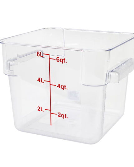 Thunder Group PLSFT006PC Hộp Đựng Thực Phẩm Vuông 5.7 lít - Trong Suốt