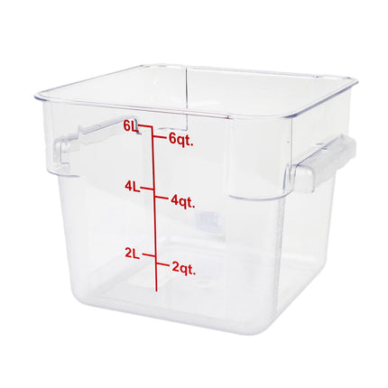 Thunder Group PLSFT006PC Hộp Đựng Thực Phẩm Vuông 5.7 lít - Trong Suốt