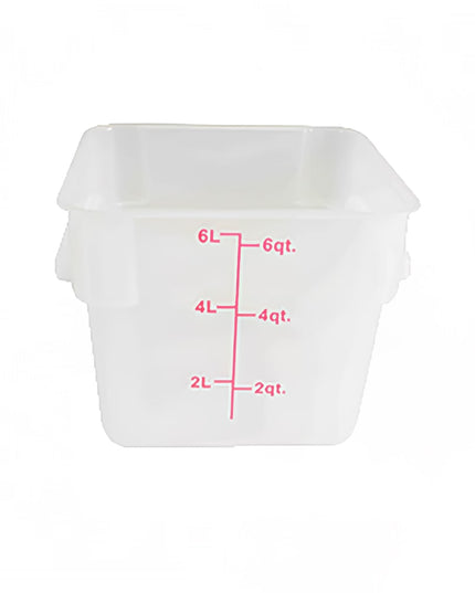 Thunder Group PLSFT006TL Hộp Đựng Thực Phẩm Vuông 5.7 lít - Polypropylene, Trong Mờ