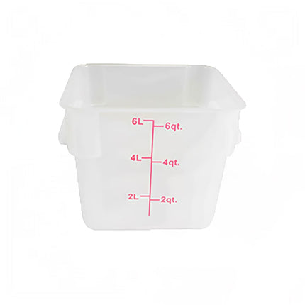 Thunder Group PLSFT006TL Hộp Đựng Thực Phẩm Vuông 5.7 lít - Polypropylene, Trong Mờ