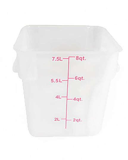 Hộp Đựng Thực Phẩm Vuông Thunder Group PLSFT008TL 7.6 lít - Nhựa Polypropylene Trong Mờ