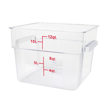 Thunder Group PLSFT012PC Hộp Đựng Thực Phẩm Vuông 11.4 lít - Polycarbonate, Trong Suốt